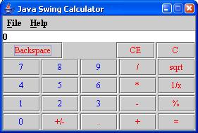 Java Swing Calculator